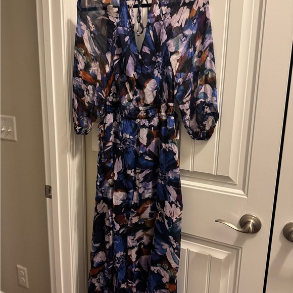 10 Crosby Derek Lam Multicolor Floral Long Sleeve Dress - Picture 5 of 5